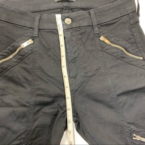 7 for all mankind zipper embellished skinny jeans - Picture 8 of 9